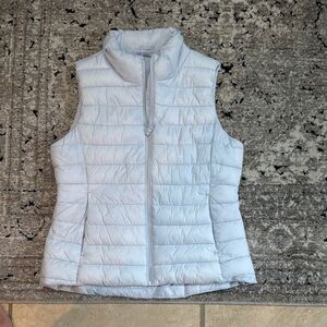 Old Navy Gray Quilted Vest Lightweight Insulation